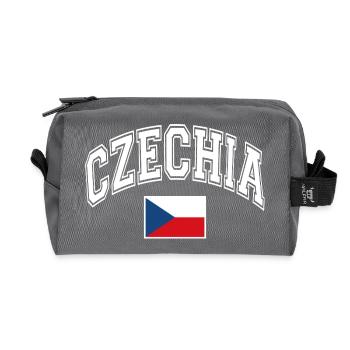 Tschechien Flagge - Recycelte Kulturtasche - Anthrazit - Vorne