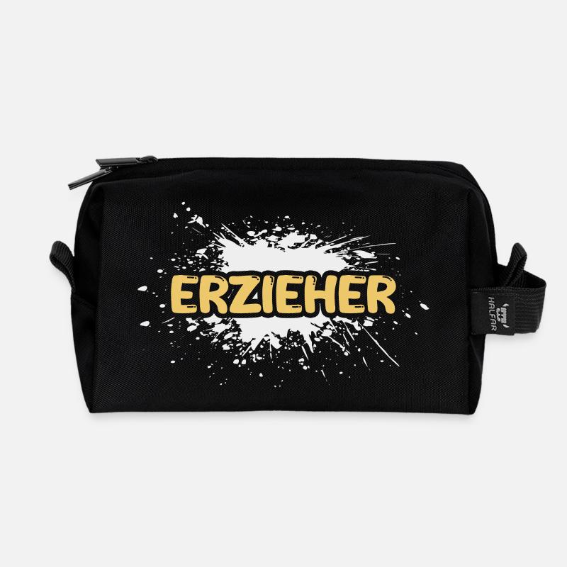Job Erzieher - Recycelte Kulturtasche - Schwarz