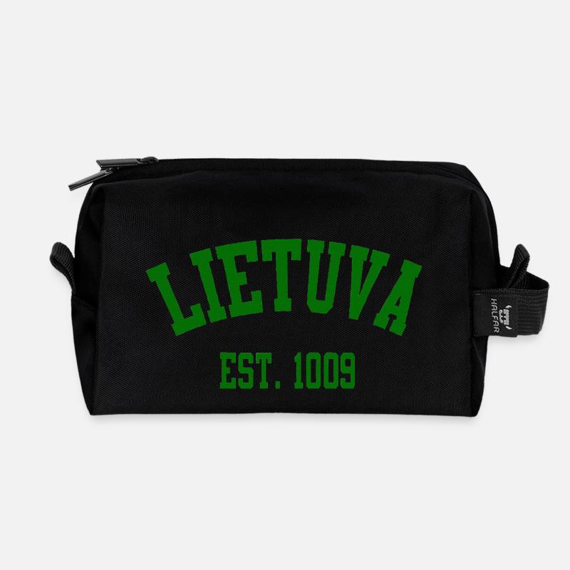 Lietuva Heritage EST 1009 - Recycelte Kulturtasche - Schwarz