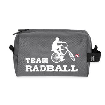 Team Radball, Radballer, Hallenradsport - Recycelte Kulturtasche - Anthrazit - Vorne