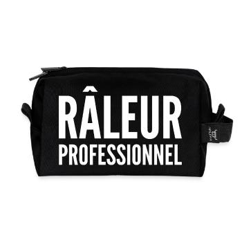 Grumpy Humor Complaining Professional - Recycled Toiletry Zip Bag - black - Front