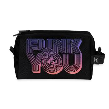 Funk You Vintage - Recycled Toiletry Zip Bag - black - Front