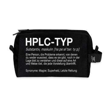 High Performance Liquid Chromatography HPLC Typ - Recycelte Kulturtasche - Schwarz - Vorne