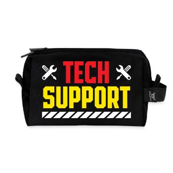 Tech Support Crew Werkzeug Reparatur Dienst - Recycelte Kulturtasche - Schwarz - Vorne
