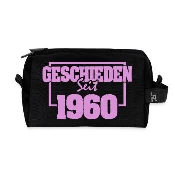 Scheidung 1960 - Recycelte Kulturtasche - Schwarz - Vorne