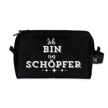 SCHÖPFERKRAFT – Deine Statement Mode - Recycelte Kulturtasche - Schwarz - Vorne