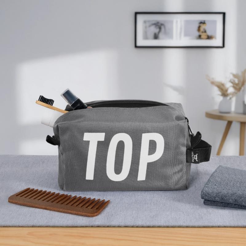 Top oder Bottom Recycelte Kulturtasche