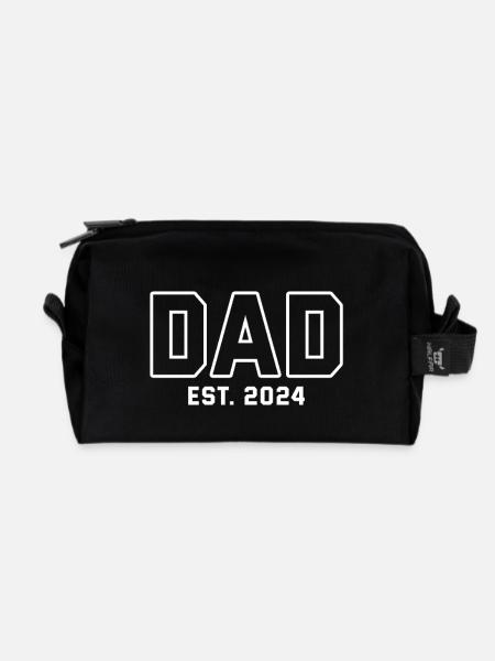 DAD est. 2024 - Recycelte Kulturtasche - Schwarz