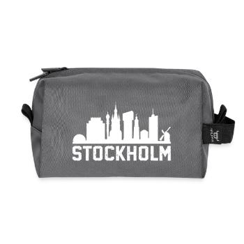 Horizon de Stockholm - Trousse de toilette en tissu recyclé - anthracite - Devant