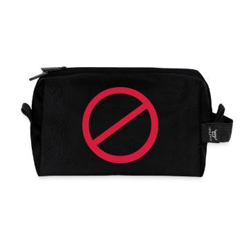 NO signe - Trousse de toilette en tissu recyclé - noir - Devant