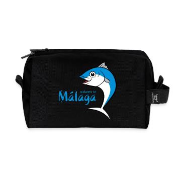 Welcome to Malaga 3 - Recycelte Kulturtasche - Schwarz - Vorne