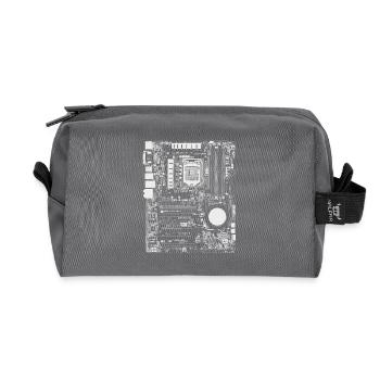 Mainboard - Nerd & Geek Hardware - Recycelte Kulturtasche - Anthrazit - Vorne