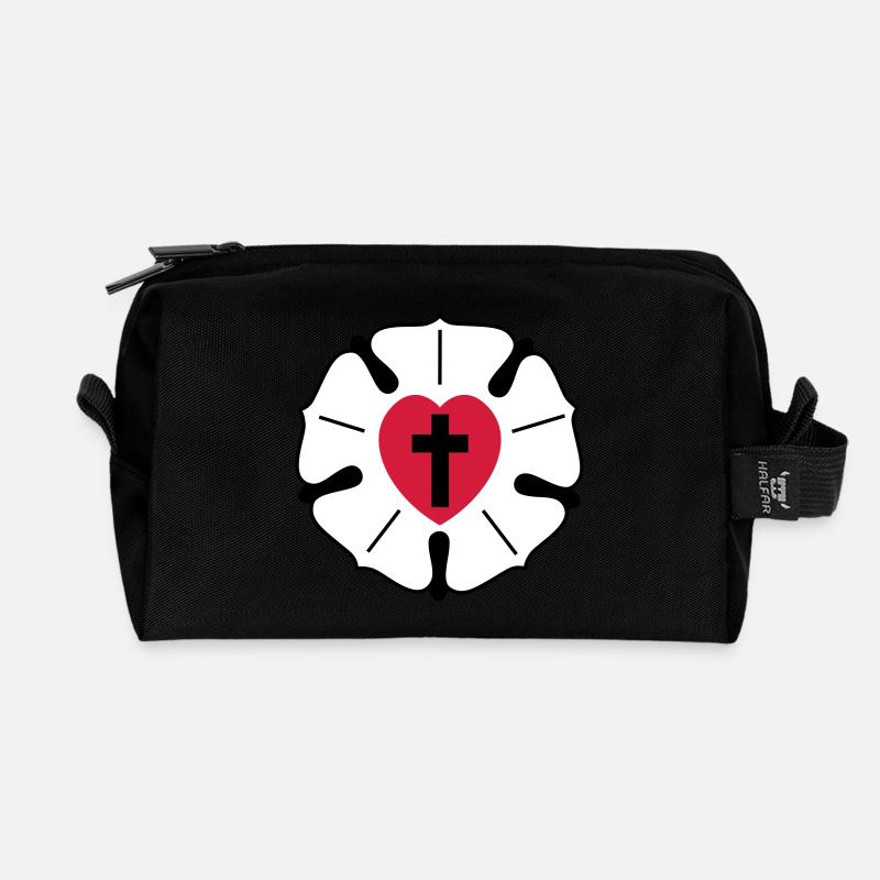 Luther - Recycelte Kulturtasche - Schwarz