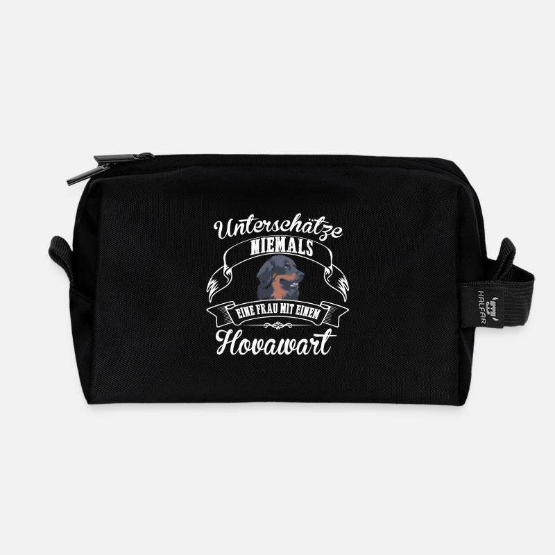 Hovawart - Recycelte Kulturtasche - Schwarz