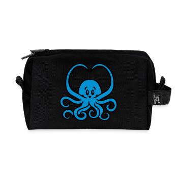 Coeur Squid - Trousse de toilette en tissu recyclé - noir - Devant