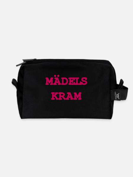 MÄDELSKRAM TASCHE - Recycelte Kulturtasche - Schwarz
