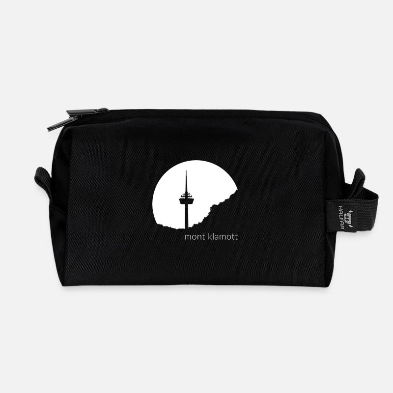 mont klamott auf schwarz - Recycelte Kulturtasche - Schwarz