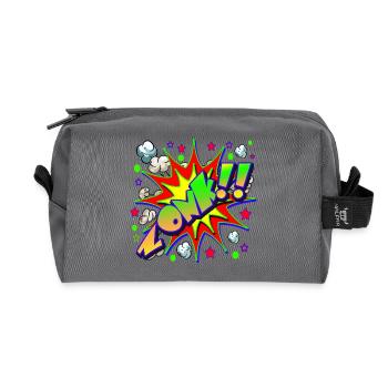 Bandes dessinées ZONK - Trousse de toilette en tissu recyclé - anthracite - Devant