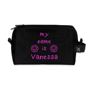 VANESSA MY NAME IS - Trousse de toilette en tissu recyclé - noir - Devant