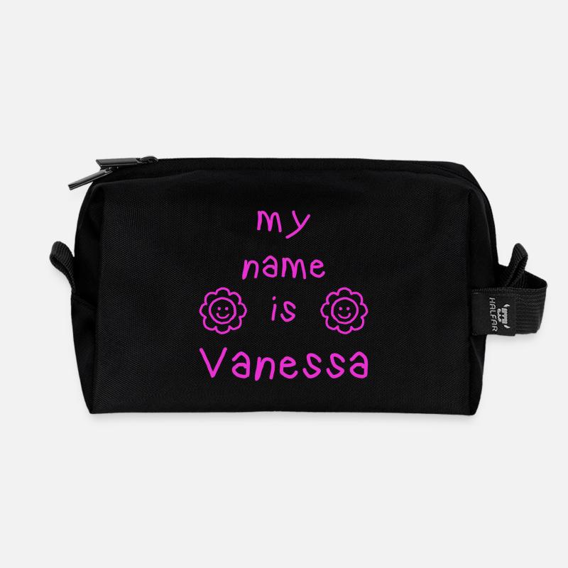 VANESSA MY NAME IS - Recycled Toiletry Zip Bag - black