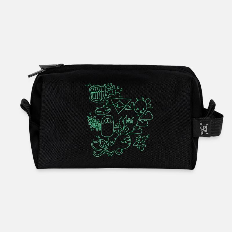 Grumpy Kaninchen - Recycelte Kulturtasche - Schwarz