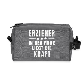 Erzieher T-Shirt - Recycelte Kulturtasche - Anthrazit - Vorne