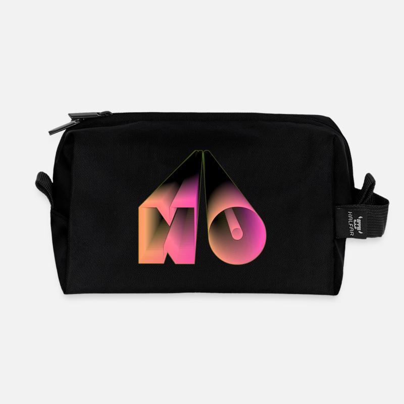 NEIN! - Recycelte Kulturtasche - Schwarz