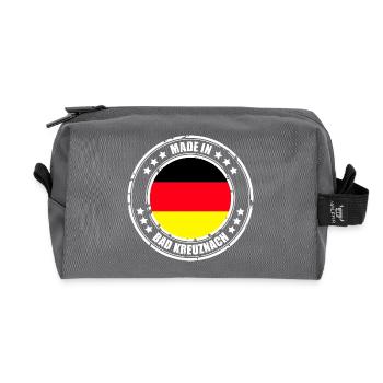 BAD KREUZNACH - Recycelte Kulturtasche - Anthrazit - Vorne