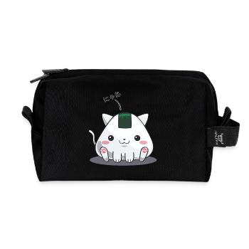 Onigiri - Katze nya - Recycelte Kulturtasche - Schwarz - Vorne