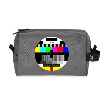 Test Image - Recycled Toiletry Zip Bag - anthracite - Front