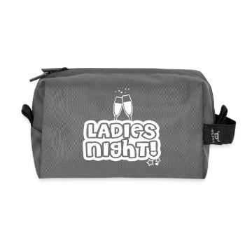 Women's evening - Recycled Toiletry Zip Bag - anthracite - Front