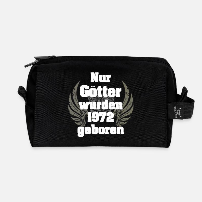 1972 - Recycelte Kulturtasche - Schwarz