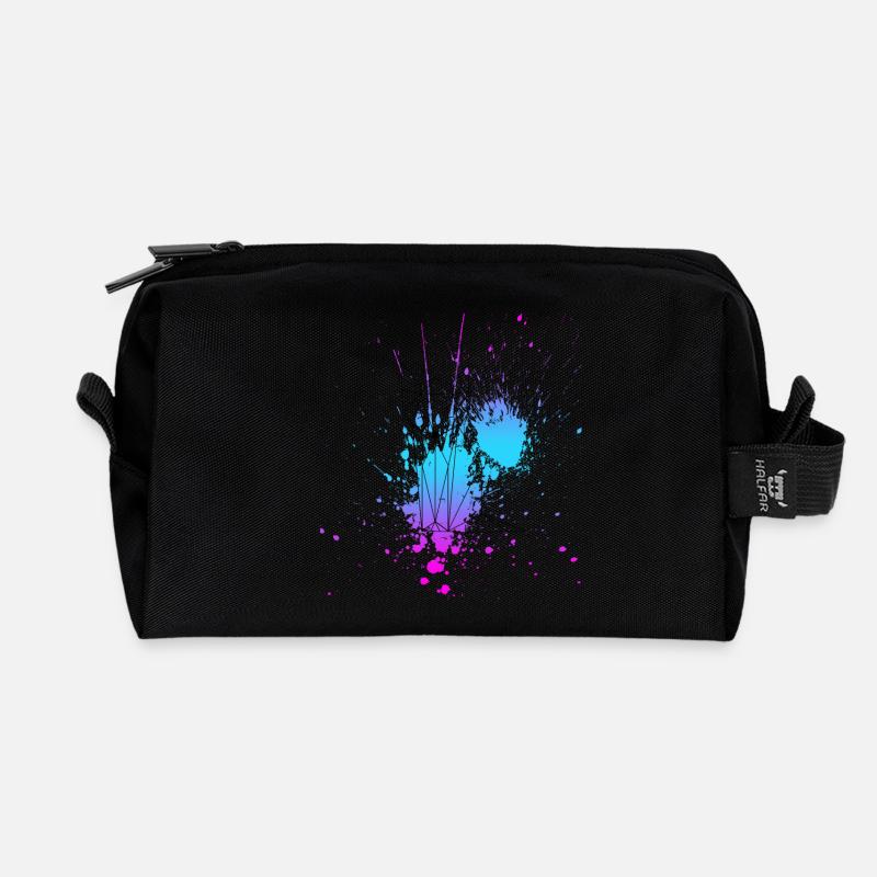 fox - Recycled Toiletry Zip Bag - black