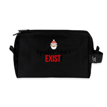 I do not exist - Recycled Toiletry Zip Bag - black - Front