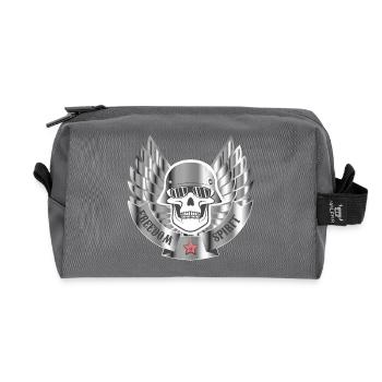 biker - Recycelte Kulturtasche - Anthrazit - Vorne
