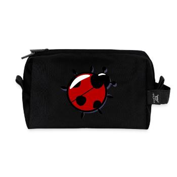 Marienkäfer - Recycelte Kulturtasche - Schwarz - Vorne