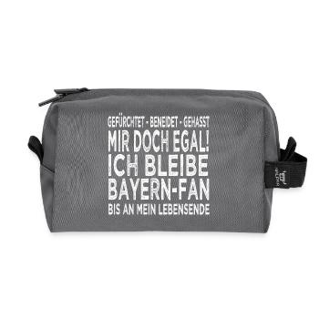 Bayern Fan - Recycelte Kulturtasche - Anthrazit - Vorne