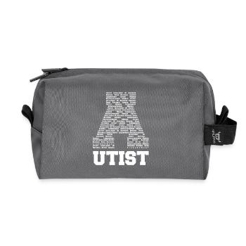 Autismus - Autist Design Shirt - Recycelte Kulturtasche - Anthrazit - Vorne