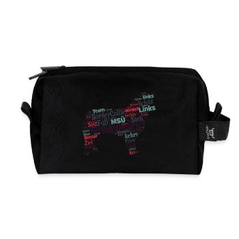 Rally Obedience Border Collie Wordcloud - Recycelte Kulturtasche - Schwarz - Vorne