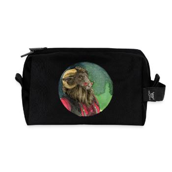 ram - Recycled Toiletry Zip Bag - black - Front