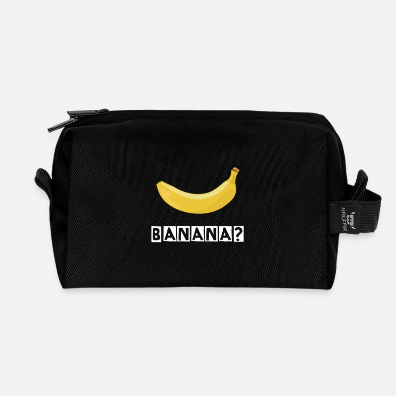 Banana Shirt Design Das perfekte Minion Geschenk - Recycelte Kulturtasche - Schwarz