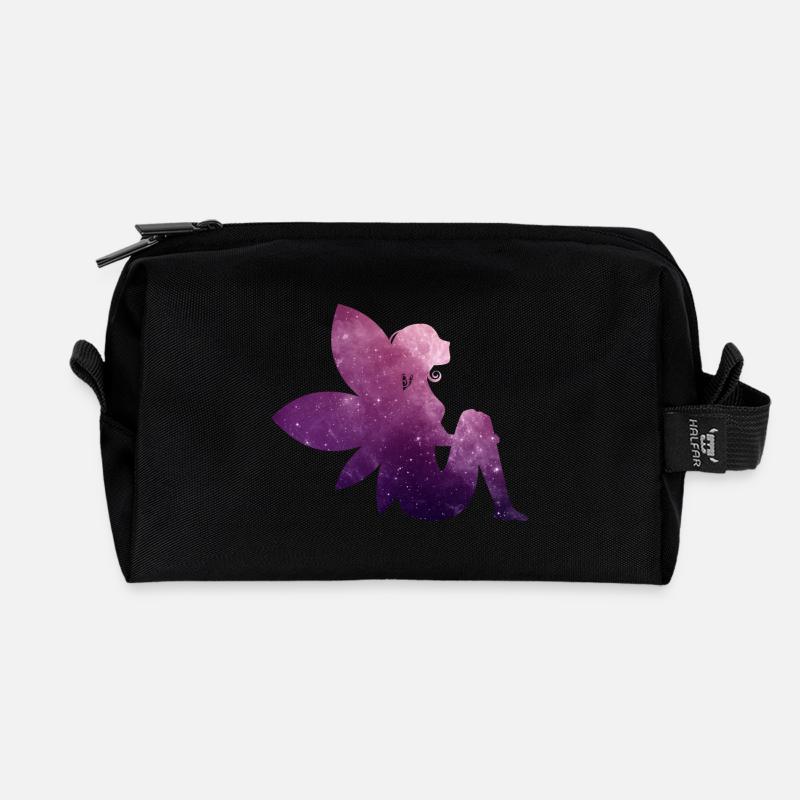 fée - Trousse de toilette en tissu recyclé - noir