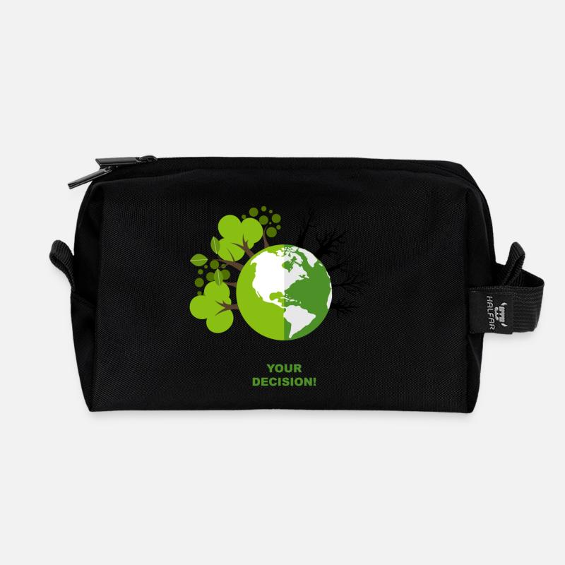 Your decision - Recycled Toiletry Zip Bag - black