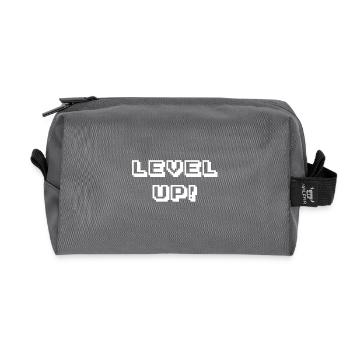 Arcade Level Up Blanc - Trousse de toilette en tissu recyclé - anthracite - Devant
