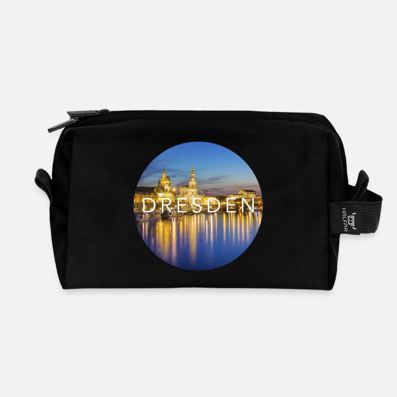 Dresde - Trousse de toilette en tissu recyclé - noir