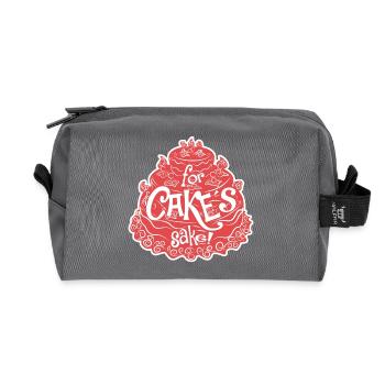 Pour les gâteaux Sake - Trousse de toilette en tissu recyclé - anthracite - Devant