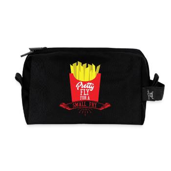Pommes Pretty Fly - Recycelte Kulturtasche - Schwarz - Vorne