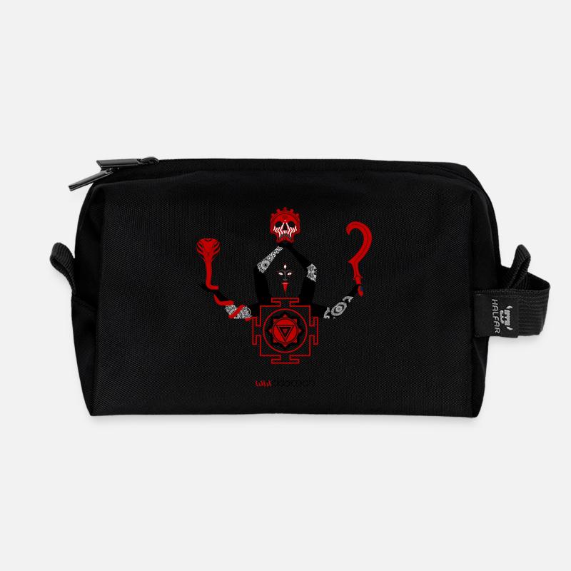 Noir déesse Kali - Trousse de toilette en tissu recyclé - noir
