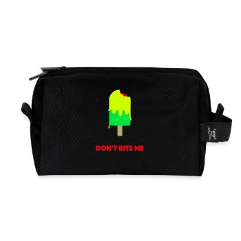 Beiss mir kein gelbes Eis - Recycelte Kulturtasche - Schwarz - Vorne