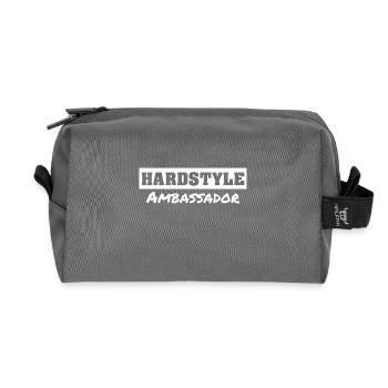 Hardstyle Ambassador | Hardstyle merchandise - Recycled Toiletry Zip Bag - anthracite - Front